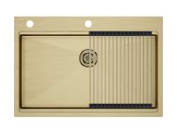 Комплект: Мойка KRONER-PRO 75 + ролл-мат PRO в цвет мойки PM707551-BG+R405-BG